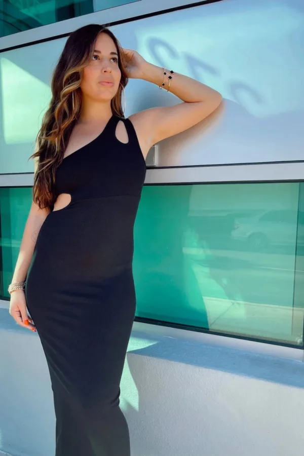 Asymmetrical Maxi Dress
