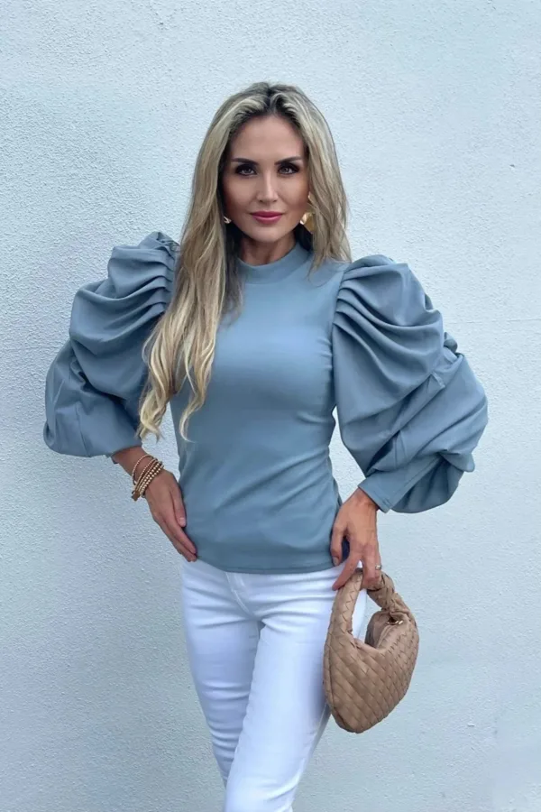 Oversized Puff Sleeve Top